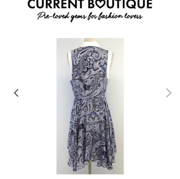 Trina Turk Blue Paisley Silk Dress - Picture 2 of 8